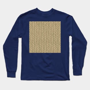 Winter Knit Pattern Drawing Long Sleeve T-Shirt